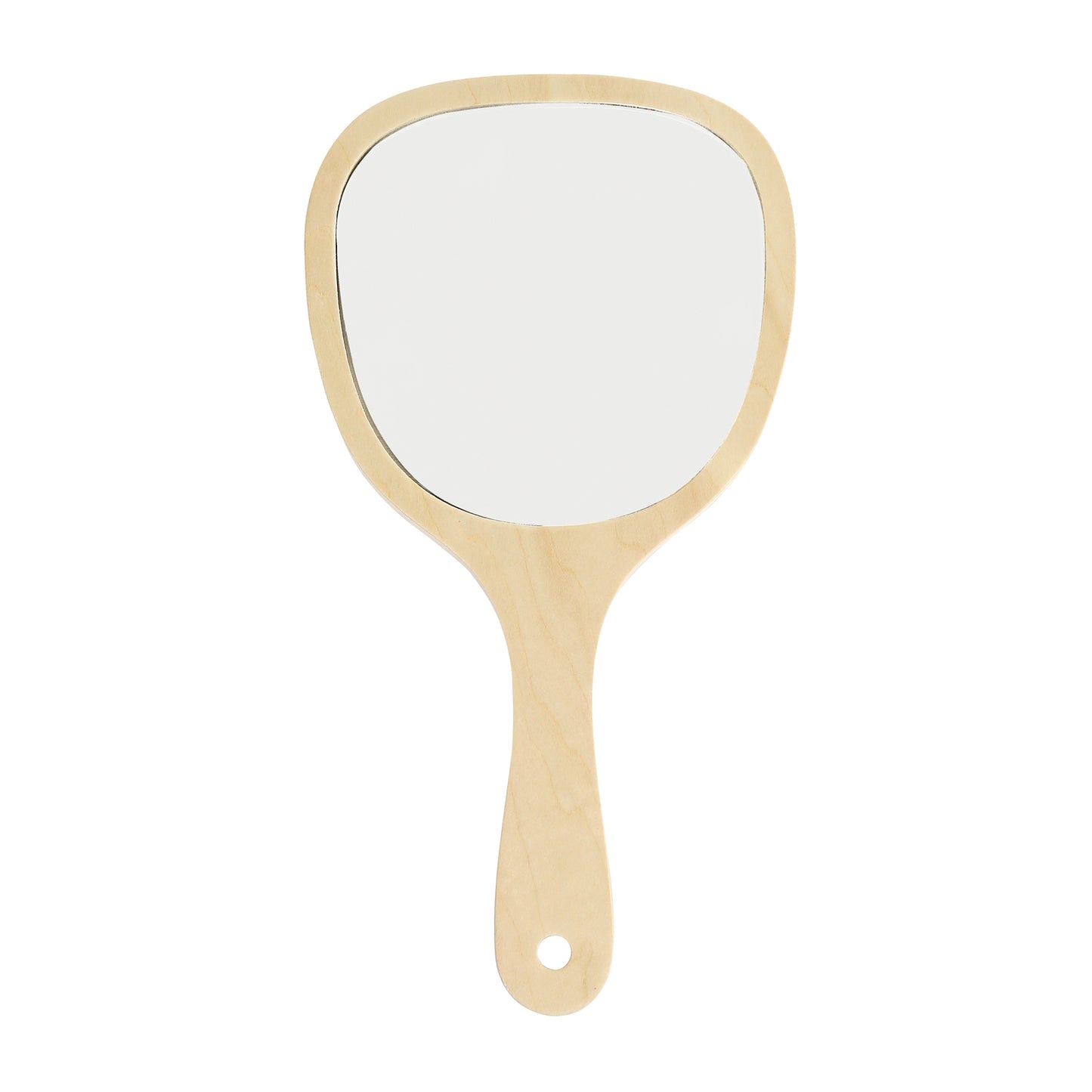SUNEE Handmirrors Hand Held HD Mirror Wooden FrameMakeup Hand Mirror