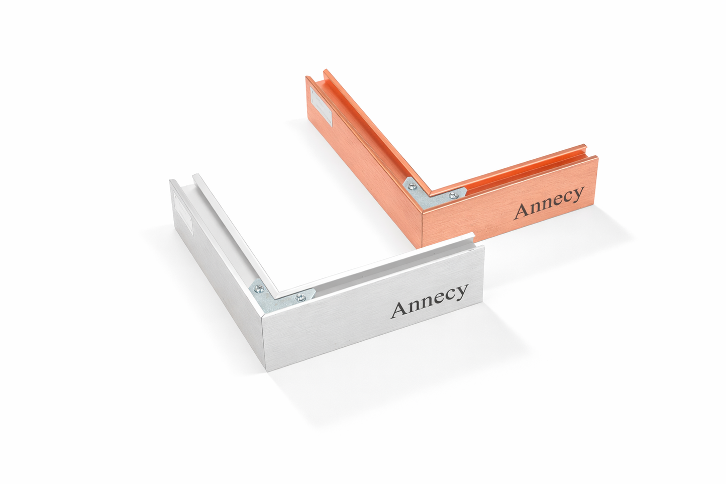 Annecy Aluminum Picture Frame Mouldings, Brushed Metal Frame Profiles