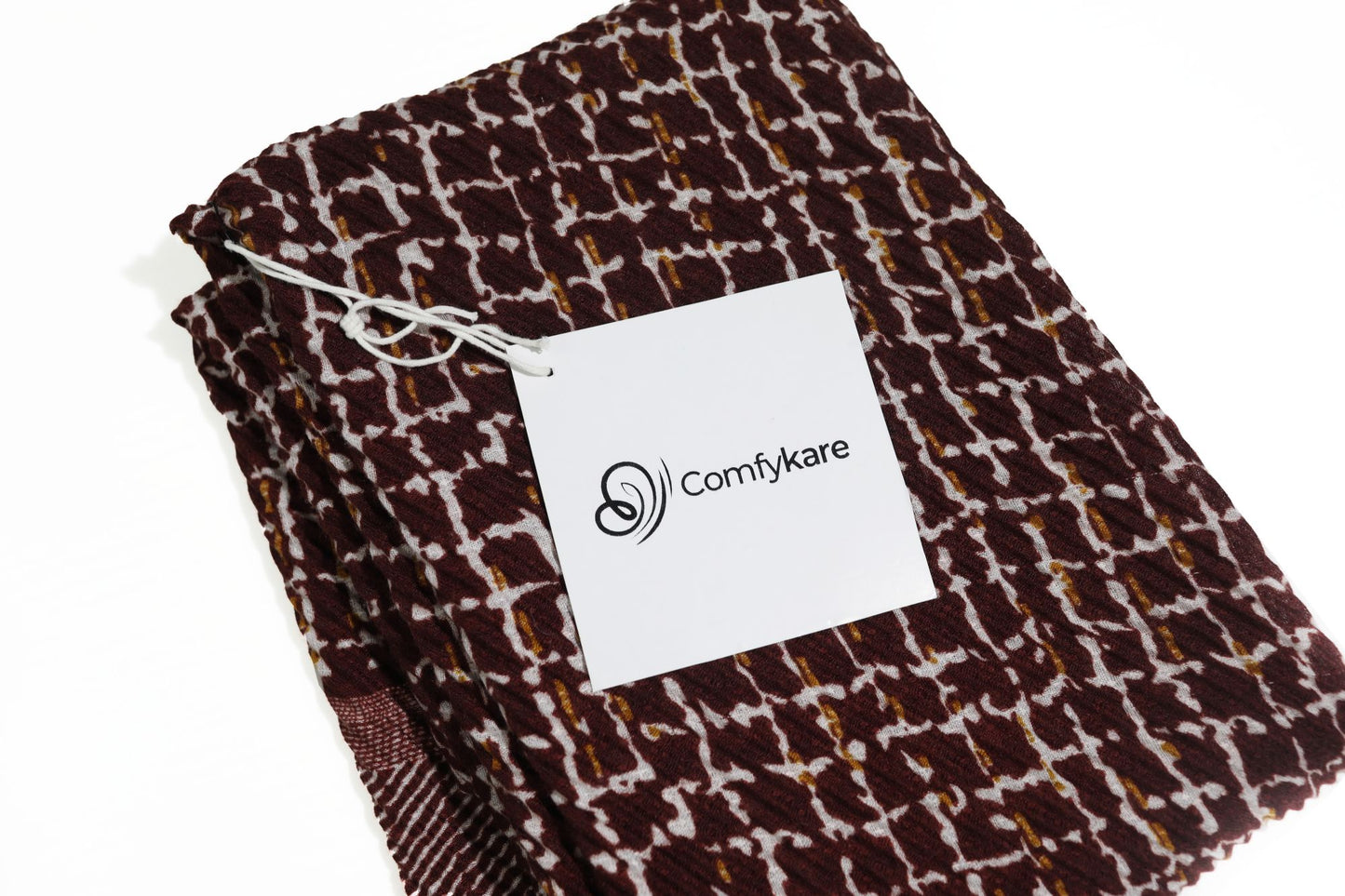 Comfykare 1pc Brownish Red Plaid Scarf, Cozy Unisex Winter Accessory