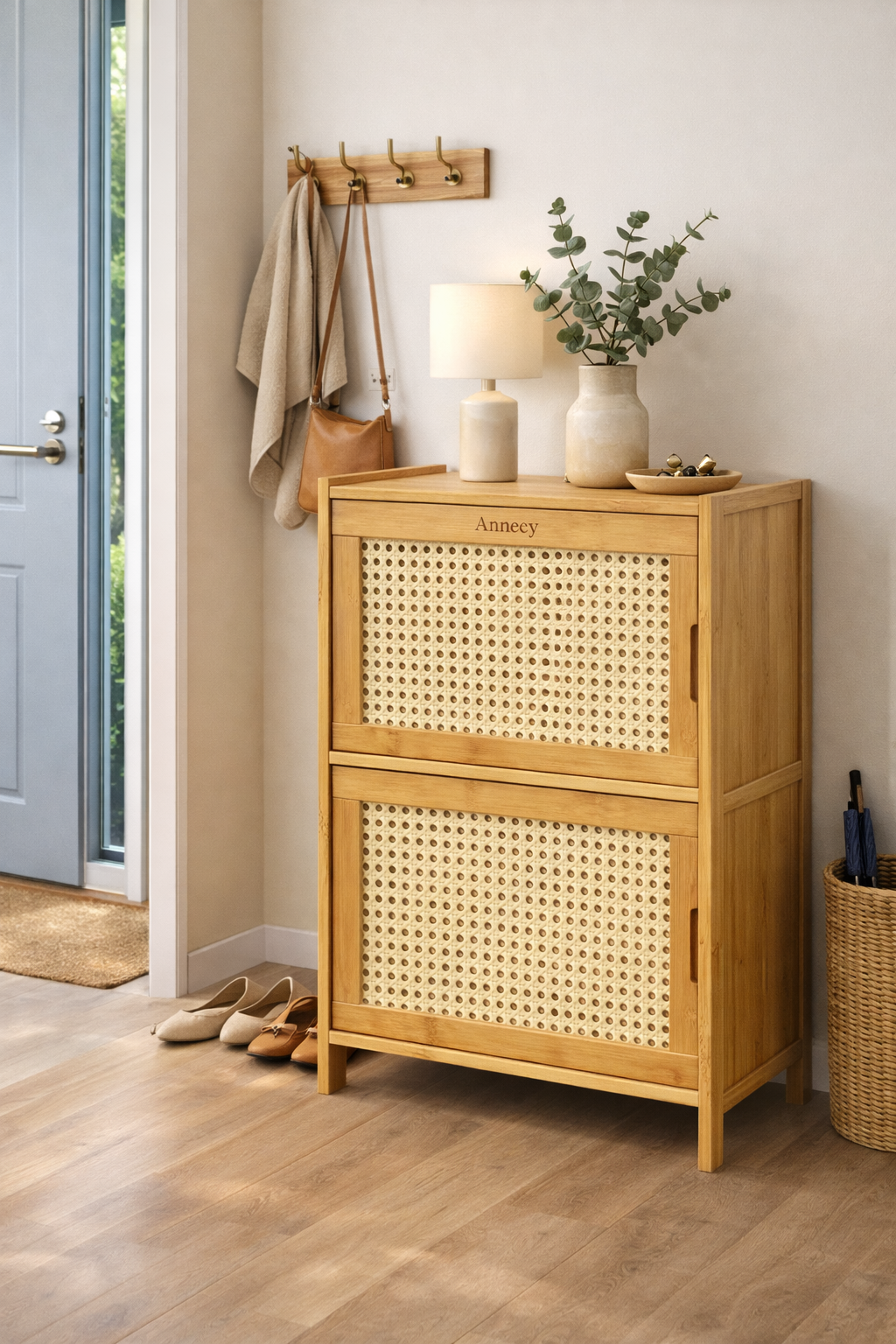 Annecy Bamboo Storage Cabinet – 2 Tier Bamboo Furniture