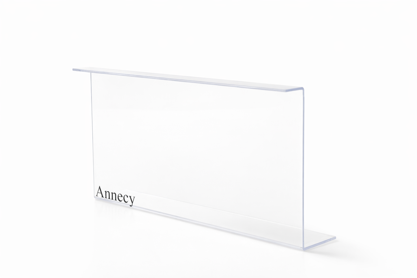 Annecy Clear Acrylic Sign Holder for Tabletop Display, set of 3