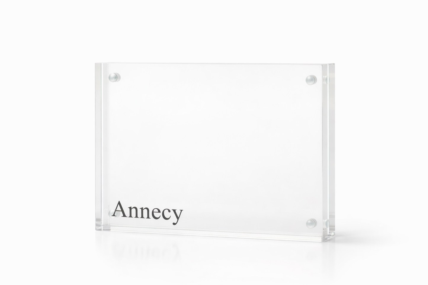 Annecy 5x7 Acrylic Magnetic Picture Frame, Clear Horizontal Photo Frame