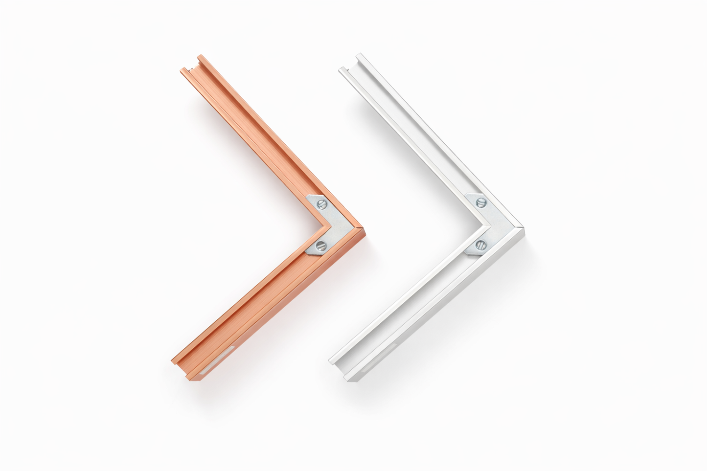 Annecy Aluminum Picture Frame Mouldings, Brushed Metal Frame Profiles