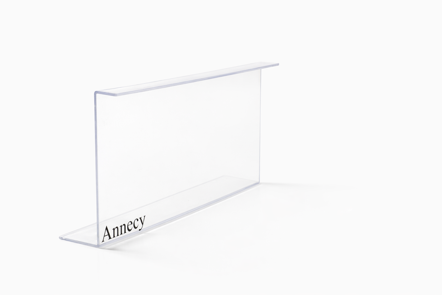 Annecy Clear Acrylic Sign Holder for Tabletop Display, set of 3