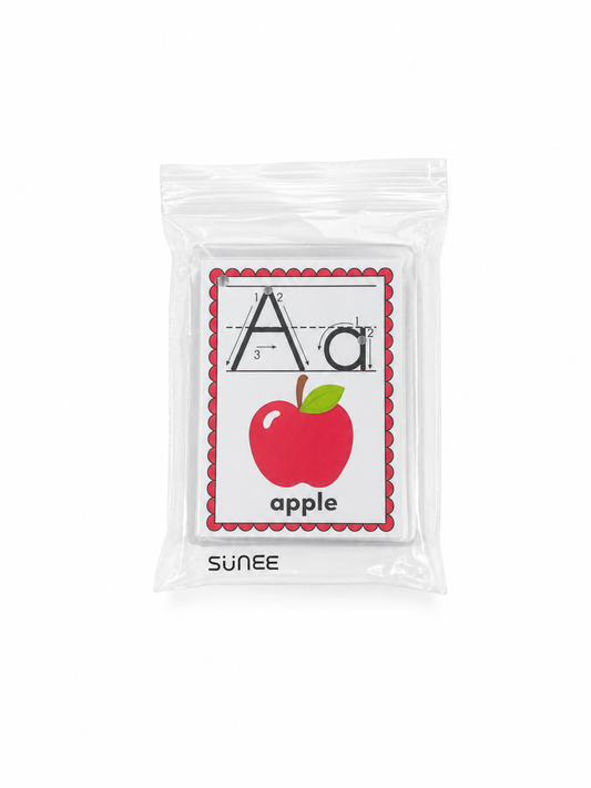 SUNEE Alphabet Flash Cards – 26 Letter Recognition Learning Cards