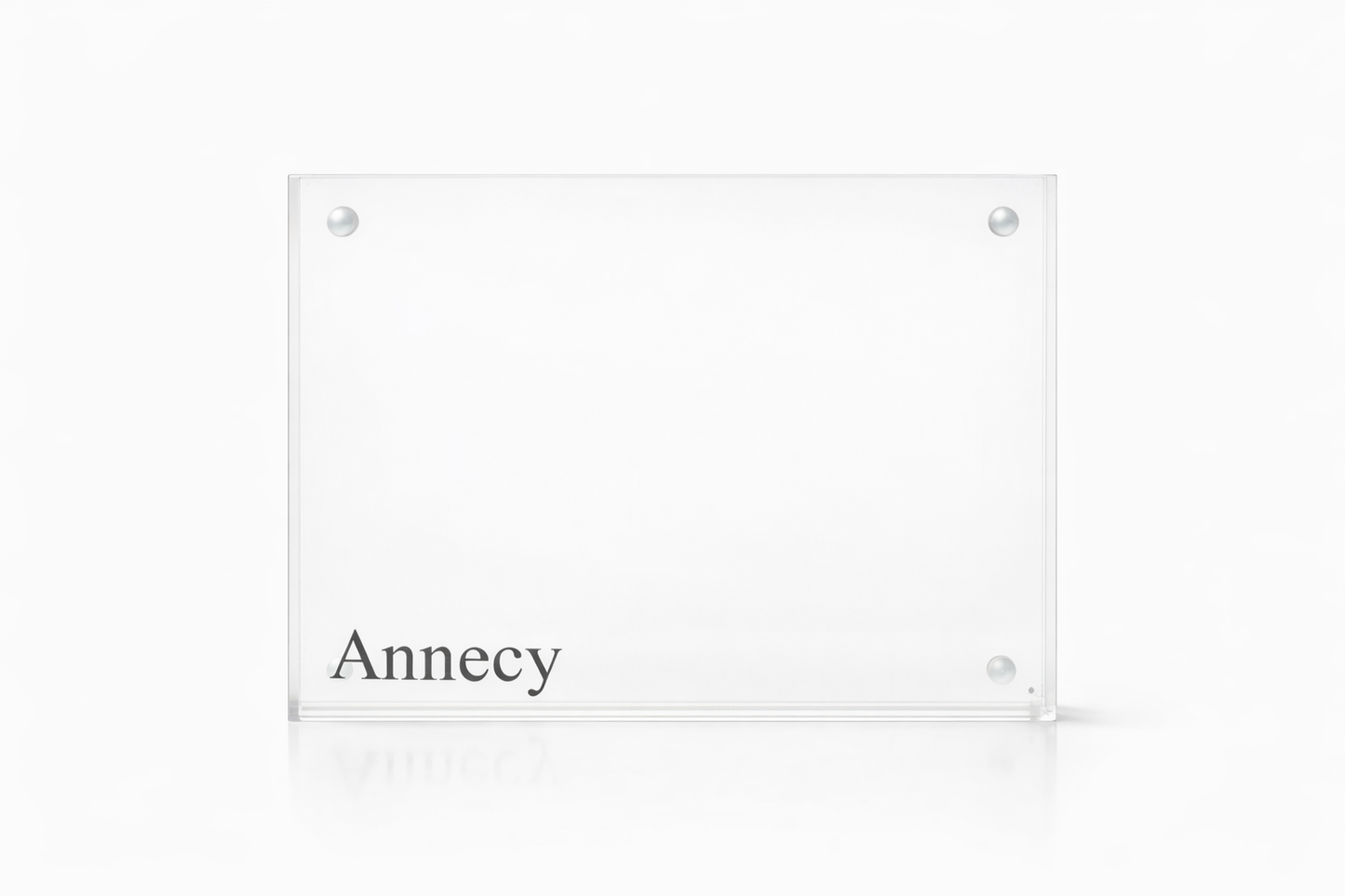 Annecy 5x7 Acrylic Magnetic Picture Frame, Clear Horizontal Photo Frame